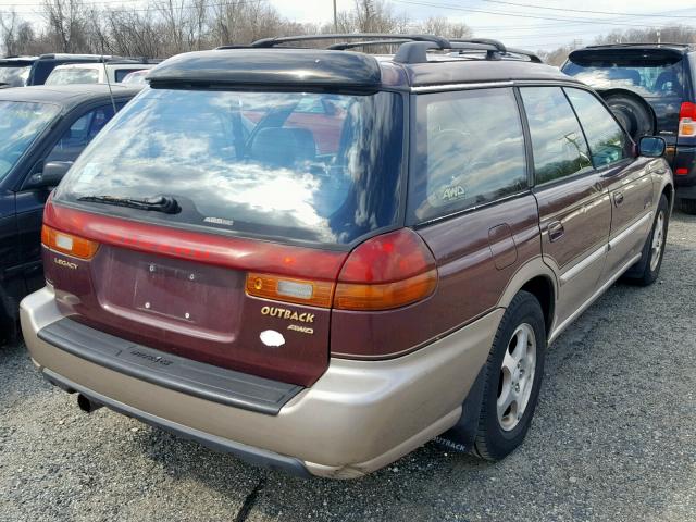 4S3BG6852X7601385 - 1999 SUBARU LEGACY OUT TWO TONE photo 4