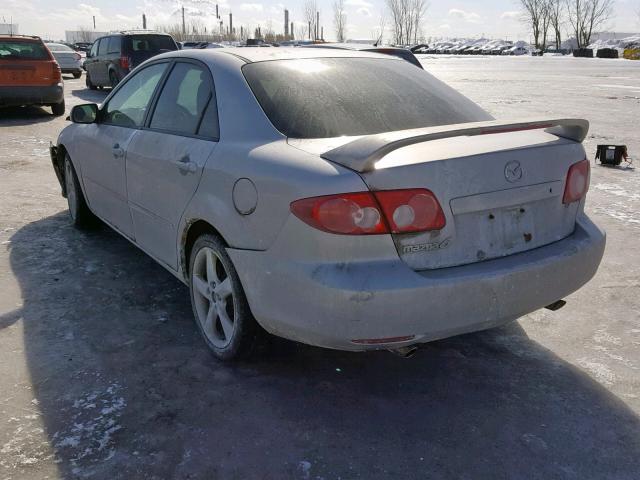 1YVHP80D445N01332 - 2004 MAZDA 6 S GRAY photo 3