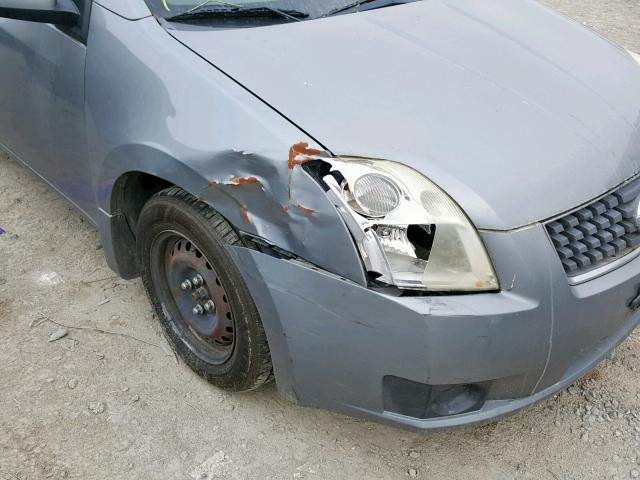 3N1AB61E37L661596 - 2007 NISSAN SENTRA 2.0 GRAY photo 9