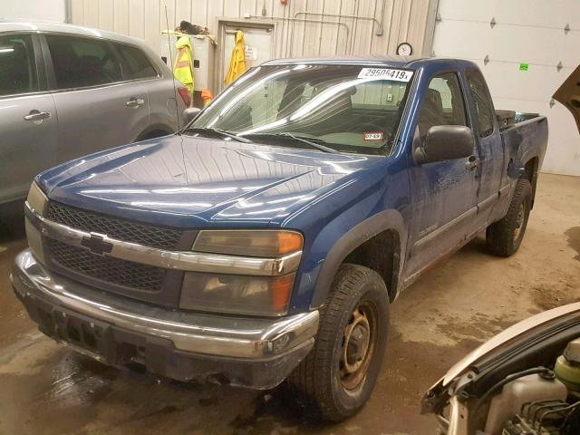 1GCDT196258263525 - 2005 CHEVROLET COLORADO BLUE photo 2