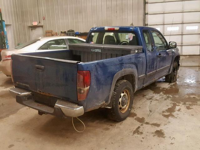 1GCDT196258263525 - 2005 CHEVROLET COLORADO BLUE photo 4