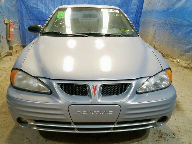 1G2NF52T7YC501894 - 2000 PONTIAC GRAND AM S SILVER photo 9