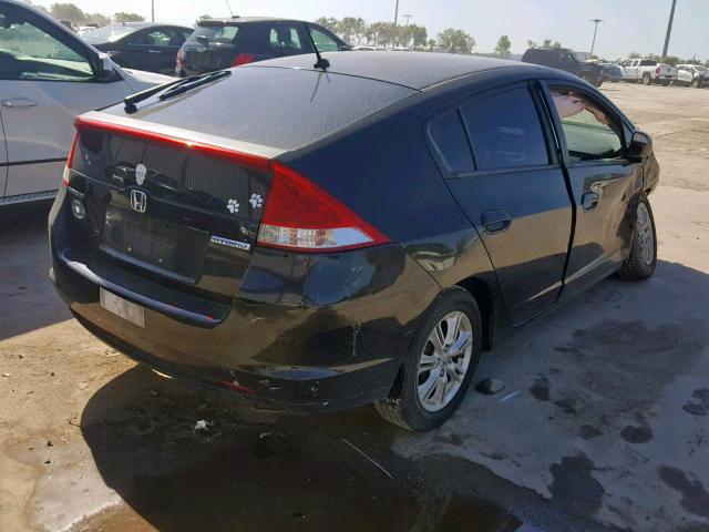 JHMZE2H71AS037472 - 2010 HONDA INSIGHT EX BLACK photo 4