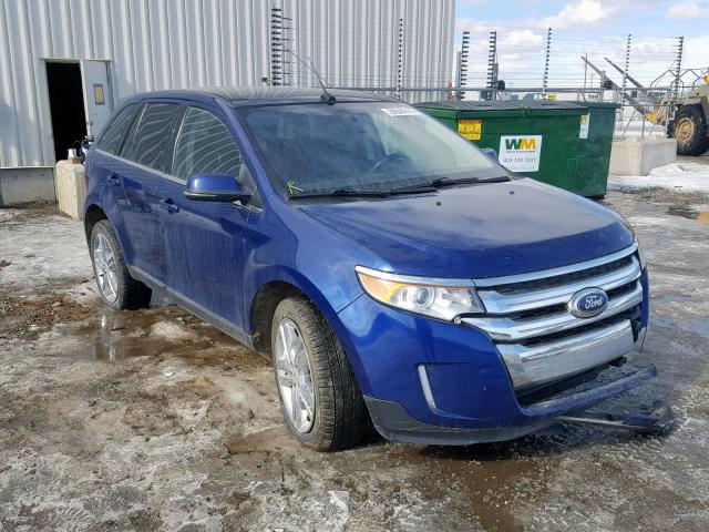 2FMDK4KC6DBA19663 - 2013 FORD EDGE LIMIT BLUE photo 1