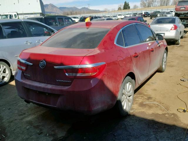 1G4PP5SK9G4141041 - 2016 BUICK VERANO RED photo 4