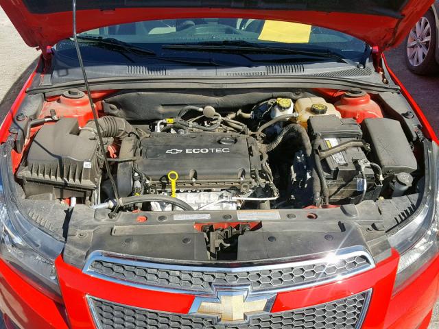 1G1PA5SH3E7197457 - 2014 CHEVROLET CRUZE LS RED photo 7