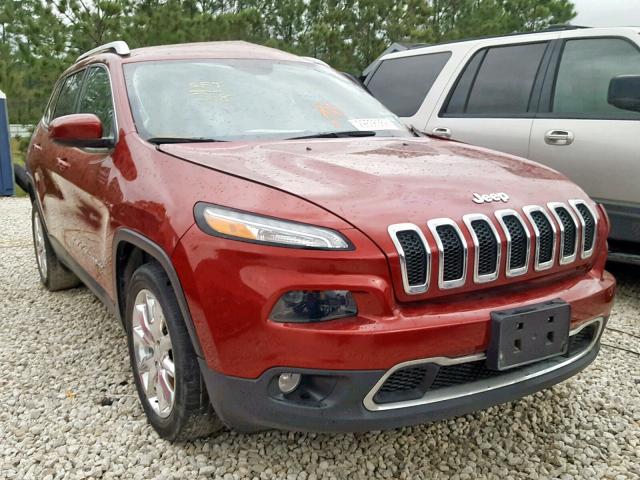 1C4PJLDB0FW732448 - 2015 JEEP CHEROKEE L BURGUNDY photo 1