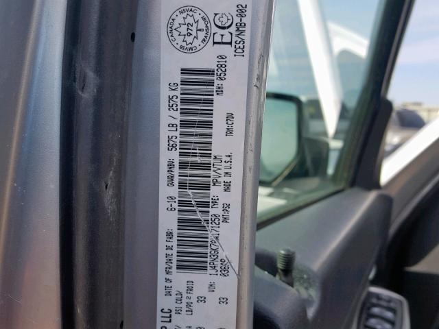 1J4PN3GK7AW171250 - 2010 JEEP LIBERTY RE Gümüş foto 10