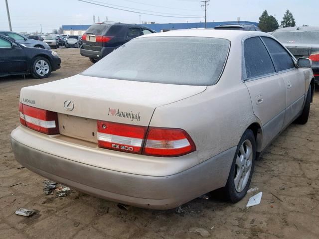 JT8BF28G0Y5102173 - 2000 LEXUS ES 300 BEIGE photo 4