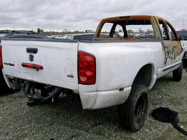 3D7MX48C77G702153 - 2007 DODGE RAM 3500 S WHITE photo 4