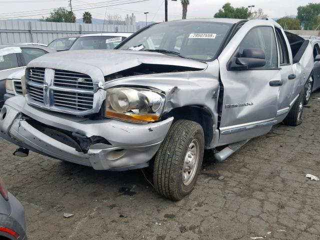 3D7KR28C56G108097 - 2006 DODGE RAM 2500 S SILVER photo 2