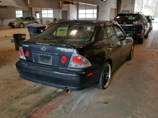 JTHBD192540081279 - 2004 LEXUS IS 300 BLACK photo 4