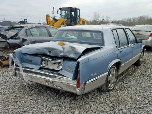 1G6CD5332L4290973 - 1990 CADILLAC DEVILLE BLUE photo 4