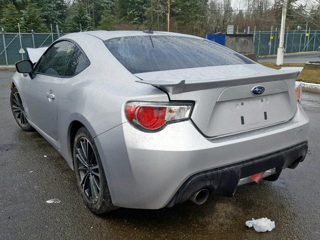 JF1ZCAC12E9605977 - 2014 SUBARU BRZ 2.0 LI SILVER photo 3