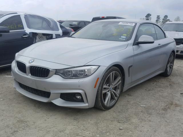 WBA3T3C56EP736613 - 2014 BMW 435 I SILVER photo 2