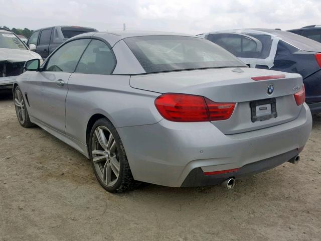 WBA3T3C56EP736613 - 2014 BMW 435 I SILVER photo 3