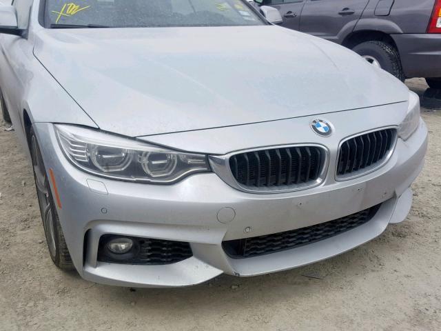 WBA3T3C56EP736613 - 2014 BMW 435 I SILVER photo 9