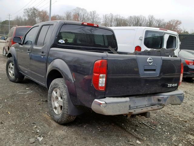 1N6AD07W07C449168 - 2007 NISSAN FRONTIER C BLACK photo 3