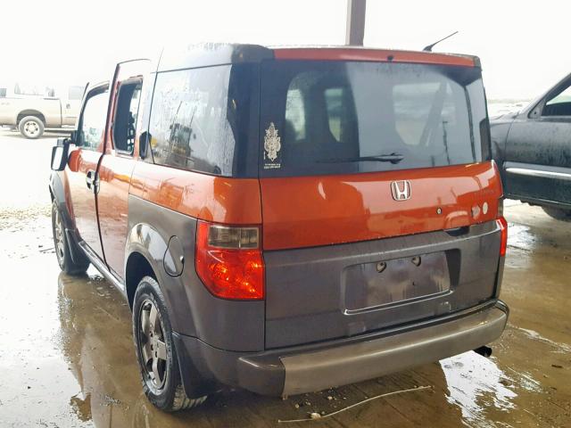 5J6YH28513L043993 - 2003 HONDA ELEMENT EX ORANGE photo 3