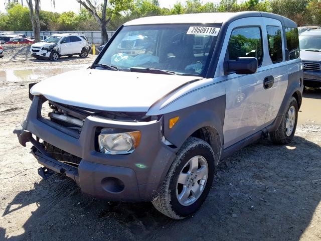 5J6YH18534L006701 - 2004 HONDA ELEMENT EX SILVER photo 2