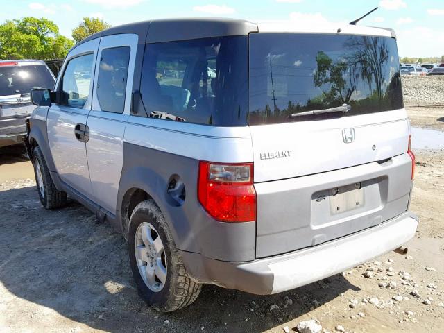 5J6YH18534L006701 - 2004 HONDA ELEMENT EX SILVER photo 3