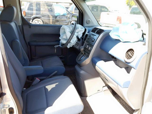 5J6YH18534L006701 - 2004 HONDA ELEMENT EX SILVER photo 5