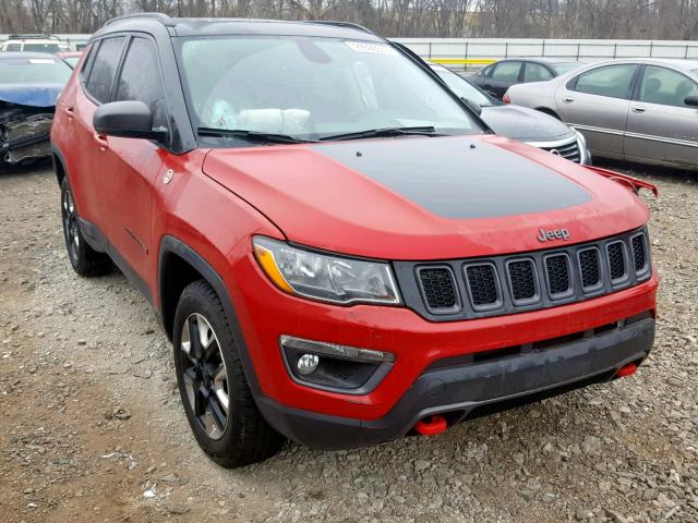 3C4NJDDB2JT129965 - 2018 JEEP COMPASS TR RED photo 1