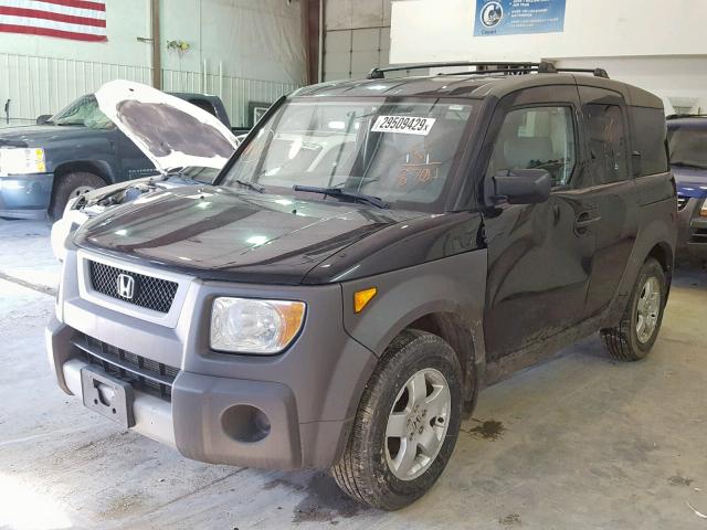 5J6YH17523L008701 - 2003 HONDA ELEMENT EX BLACK photo 2