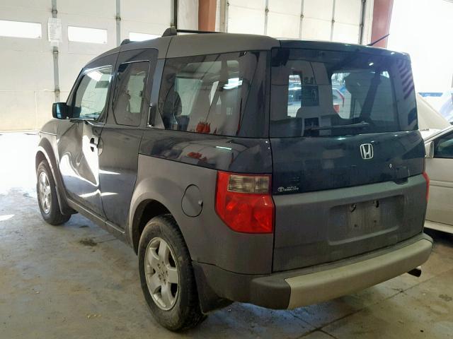 5J6YH17523L008701 - 2003 HONDA ELEMENT EX BLACK photo 3