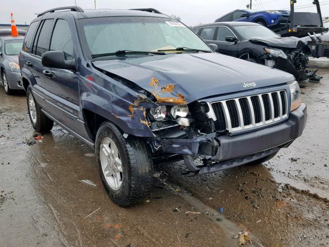 1J4GX48S94C335960 - 2004 JEEP GRAND CHER BLUE photo 1