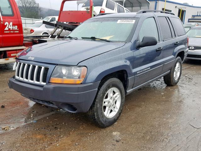 1J4GX48S94C335960 - 2004 JEEP GRAND CHER BLUE photo 2