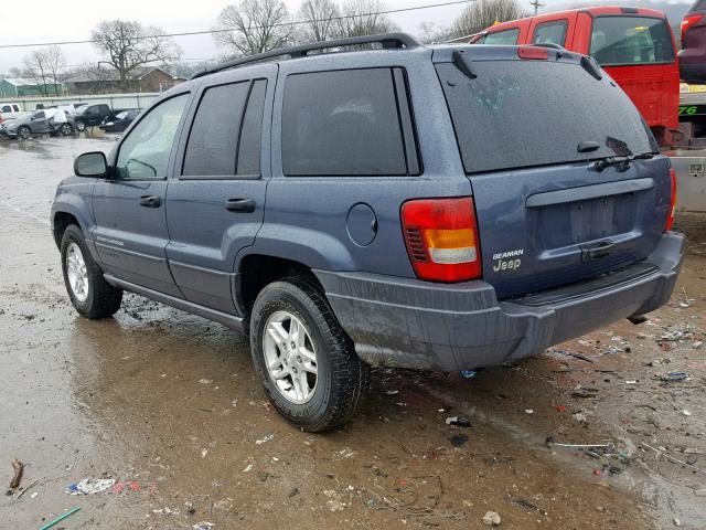 1J4GX48S94C335960 - 2004 JEEP GRAND CHER BLUE photo 3