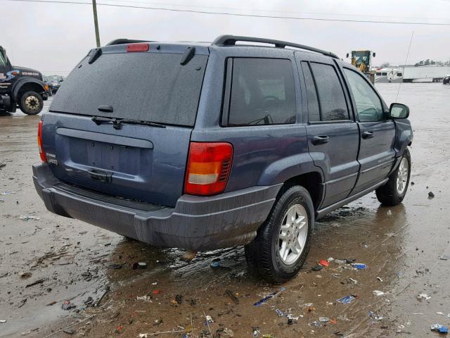 1J4GX48S94C335960 - 2004 JEEP GRAND CHER BLUE photo 4