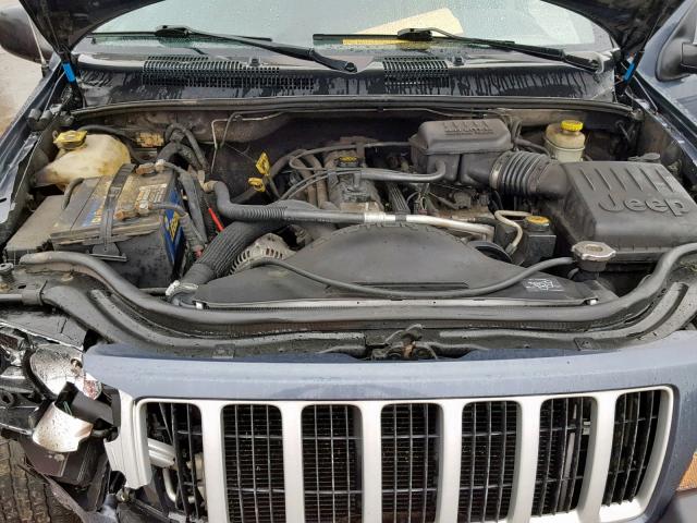 1J4GX48S94C335960 - 2004 JEEP GRAND CHER BLUE photo 7