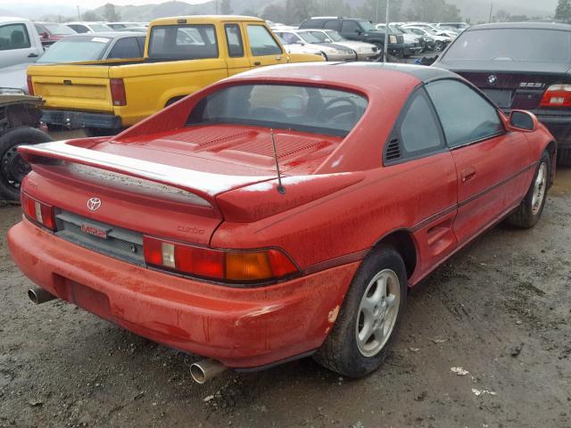 JT2SW22N4M0006104 - 1991 TOYOTA MR2 SPORT RED photo 4