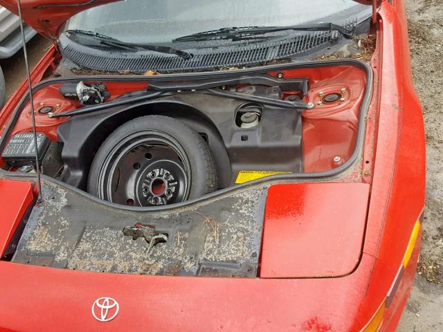 JT2SW22N4M0006104 - 1991 TOYOTA MR2 SPORT RED photo 7