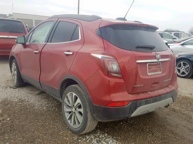 KL4CJASB0JB519726 - 2018 BUICK ENCORE PRE RED photo 3