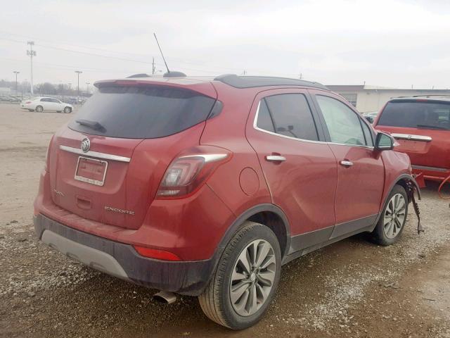 KL4CJASB0JB519726 - 2018 BUICK ENCORE PRE RED photo 4