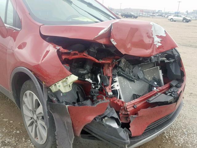 KL4CJASB0JB519726 - 2018 BUICK ENCORE PRE RED photo 9