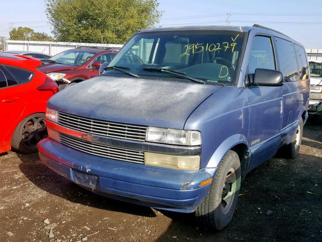 1GNDM19W8VB118187 - 1997 CHEVROLET ASTRO BLUE photo 2