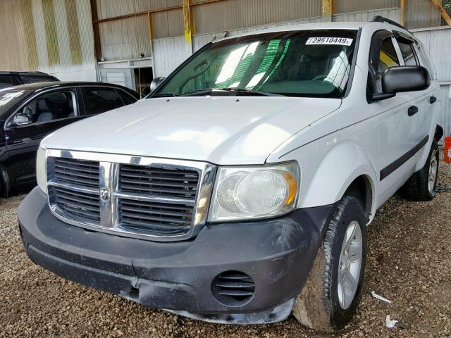 1D8HD38P77F573853 - 2007 DODGE DURANGO SX WHITE photo 2