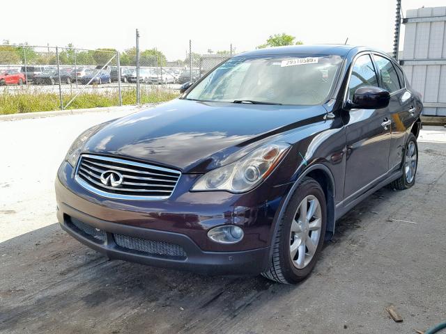 JNKAJ09F48M351036 - 2008 INFINITI EX35 BASE BROWN photo 2