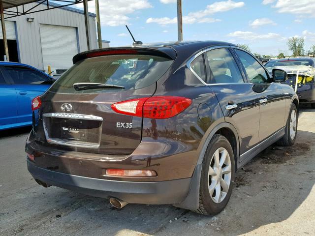 JNKAJ09F48M351036 - 2008 INFINITI EX35 BASE BROWN photo 4