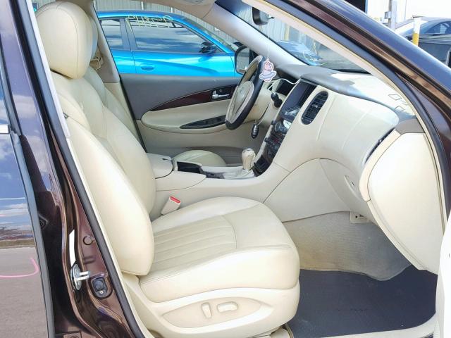 JNKAJ09F48M351036 - 2008 INFINITI EX35 BASE BROWN photo 5
