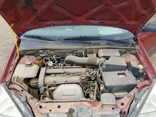 3FAFP31322R143668 - 2002 FORD FOCUS ZX3 RED photo 7