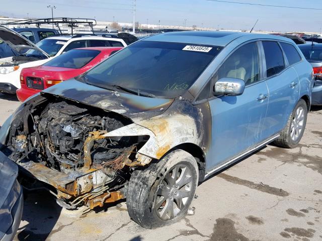 JM3ER29L370127301 - 2007 MAZDA CX-7 BLUE photo 2