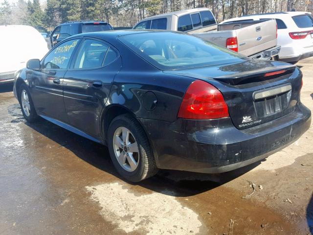 2G2WP552571168362 - 2007 PONTIAC GRAND PRIX BLACK photo 3