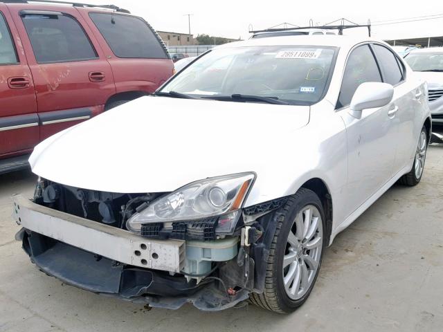 JTHCK262272011851 - 2007 LEXUS IS 250 WHITE photo 2