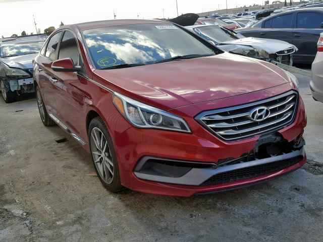 5NPE34AB8FH221068 - 2015 HYUNDAI SONATA SPO BURGUNDY photo 1