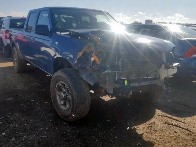 1N6ED29X72C300011 - 2002 NISSAN FRONTIER C BLUE photo 1